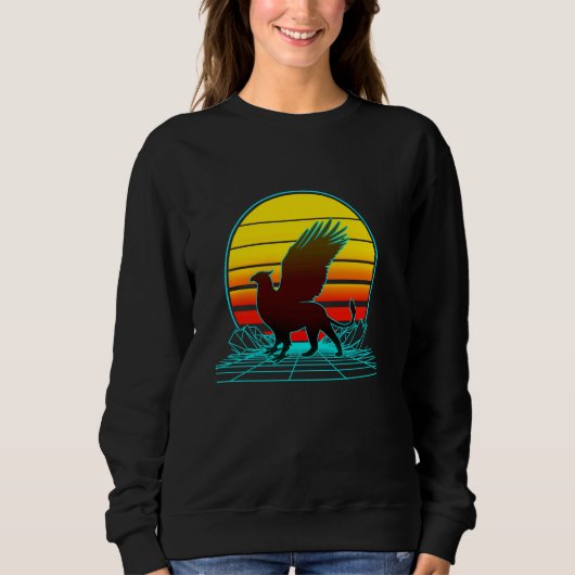 Retro Sunset Griffin Trui (Voorkant)