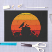 Retro Sunset Halloween Night I Tissuepapier (Craft)