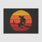Retro Sunset Halloween Witch I Tissuepapier (Voorkant)
