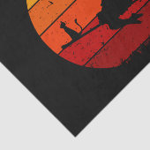 Retro Sunset Halloween Witch I Tissuepapier (Detail)