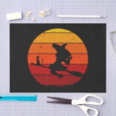 Retro Sunset Halloween Witch I Tissuepapier (Craft)