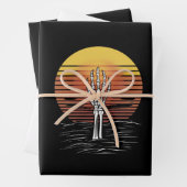  Retro Sunset Halloween Zombie Hand Scary Inpakpapier Vel (In situ)