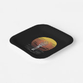  Retro Sunset Halloween Zombie Hand Scary Papieren Bordje (Gebogen)