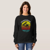 Retro Sunset-id in plaats van wakeboarding Trui (Voorkant volledig)