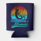  Retro Sunset is eerder een zeemeermin Blikjeskoeler (Voorkant)