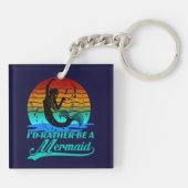  Retro Sunset is eerder een zeemeermin Sleutelhanger (Achterkant)