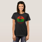  Retro Sunset Kerstmis Elf T-shirt (Voorkant volledig)