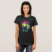 Retro Sunset King Shark Nom Nom T-shirt (Voorkant volledig)