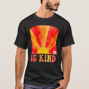 Retro Sunset-kleuren zijn een soort Groovy-Inspire T-shirt