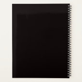 Retro sunset-koffie gepersonaliseerd planner (Achterkant)