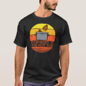 Retro Sunset kreeft pot, Hot Tub T-shirt (Voorkant)