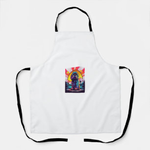 Retro Sunset Lhasa Apso Hond Schort