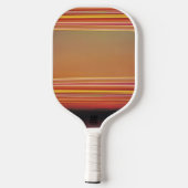 Retro Sunset Lines Aesthetic Pickleball Paddle (Achterkant)