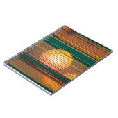 Retro Sunset Lines Aesthetic Spiral Notebook Notitieboek (Linkerzijde)