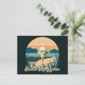 Retro Sunset Margaritas Briefkaart (Staand voorkant)