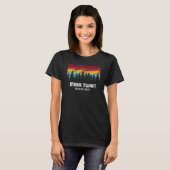 Retro Sunset Mark Twain National Forest Rolla Utah T-shirt (Voorkant volledig)