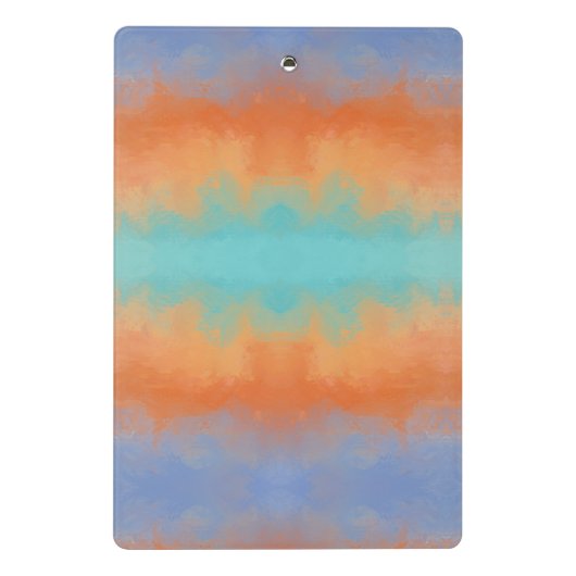 Retro Sunset  Mini Klembord (Achterkant)
