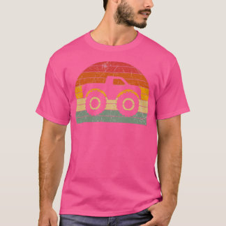  Retro Sunset Monster Truck Silhouette T-shirt