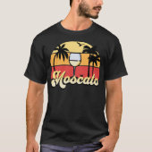 Retro Sunset Moscato Wijn T-shirt (Voorkant)
