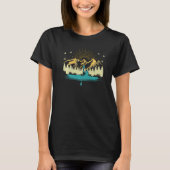 Retro Sunset Mountain, meer van Kayak Vissen Kay T-shirt (Voorkant)