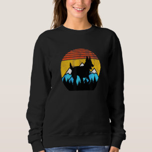 Retro Sunset Mountains K9 Belgische Malinois Dutch Trui