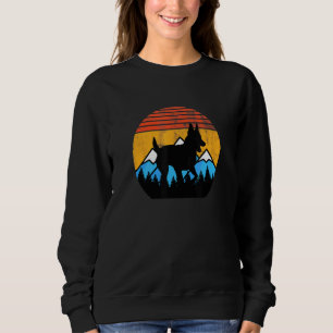 Retro Sunset Mountains K9 Belgische Malinois Dutch Trui