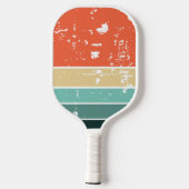 Retro Sunset Name Specialized Pickleball Paddle (Achterkant)