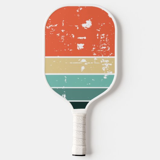 Retro Sunset Name Specialized Pickleball Paddle (Achterkant)
