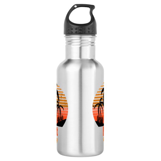 Retro Sunset - Niet vandaag Waterfles (Voorkant)