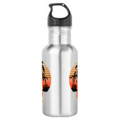 Retro Sunset - Niet vandaag Waterfles (Achterkant)