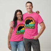 Retro Sunset Nieuw-Zeelandse kiwi T-shirt (Unisex)
