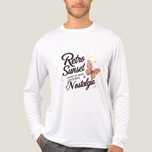 Retro Sunset Nostalgia - Zachte dromen in beweging Tri-Blend Shirt (Voorkant volledig)