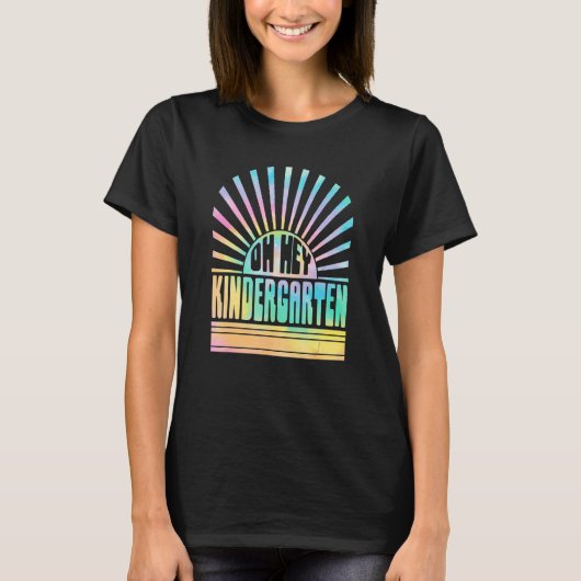 Retro Sunset Oh Hey Fifth Grade Back To School 5th T-shirt (Voorkant)
