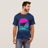 Retro Sunset Okapi T-shirt (Voorkant volledig)