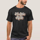 Retro Sunset One Thankful Tunt Thanksgiving Tunt M T-shirt (Voorkant)