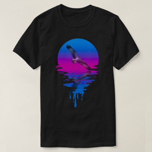 Retro Sunset Osprey T-shirt (Design voorkant)
