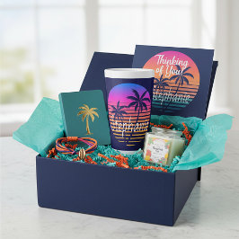 Retro sunset Personated Latte Mok