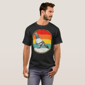  Retro Sunset Pigeon Bird T-shirt (Voorkant volledig)