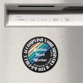 Retro Sunset Pioneer School  Magneet (Insitu (Vaatwasser))