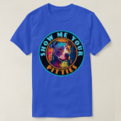 Retro Sunset Pit Bull 3 T-shirt (Design voorkant)