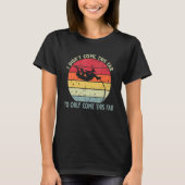 Retro Sunset Pole Vault 3 T-shirt (Voorkant)