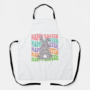 Retro Sunset Rabbit Schort