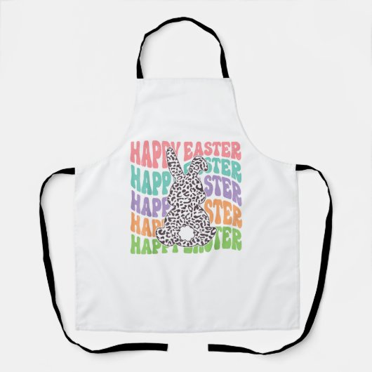 Retro Sunset Rabbit Schort (Voorkant)
