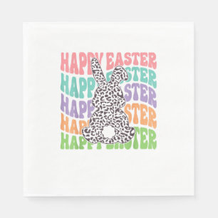 Retro Sunset Rabbit Servet