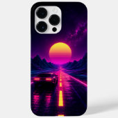 Retro Sunset Road Cell Phone Case (Achterkant)