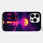 Retro Sunset Road Cell Phone Case iPhone Hoesje (Achterkant horizontaal)