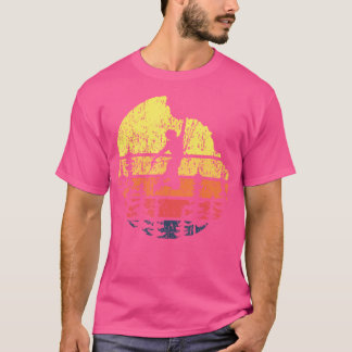 Retro Sunset Rock-klimmer - Boulderer Bouldering C T-shirt