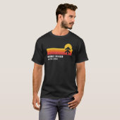 Retro Sunset Rogue River National Forest Medford O T-shirt (Voorkant volledig)