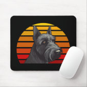 Retro Sunset Schnauzer Muismat (Met muis)