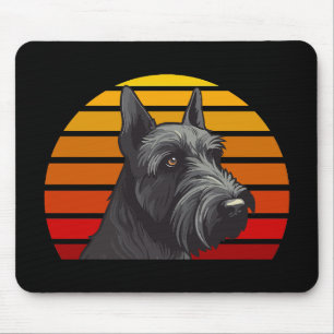 Retro Sunset Schnauzer Muismat